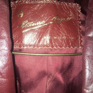 Vintage Leather Aigner Coat